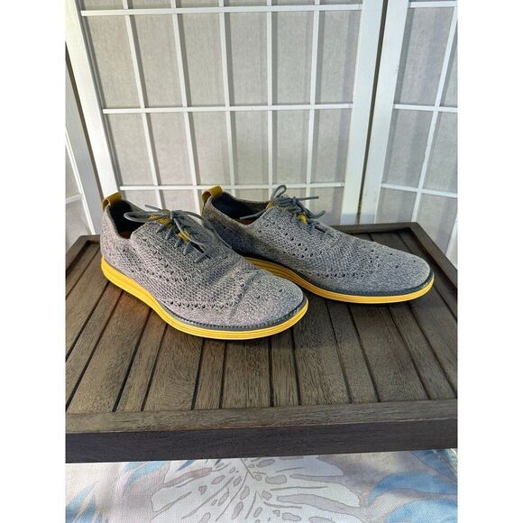 Cole Haan Original Grand Stitchlite Grey Yellow sedona men's shoes 10.5 M 212850 - Picture 2 of 10